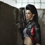 Vivid Cosplay of Young Rogue from Cyberpunk 2077